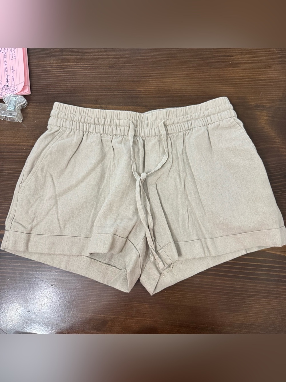 Old navy linen blend shorts. XS